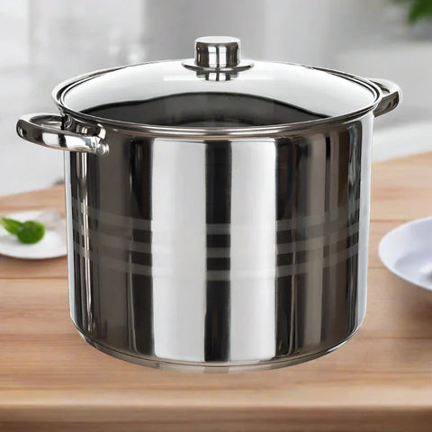 Set 3 oale inox cu capace, 6,8L,  8,8L, 10,6L, Royalty Line RL-SP2