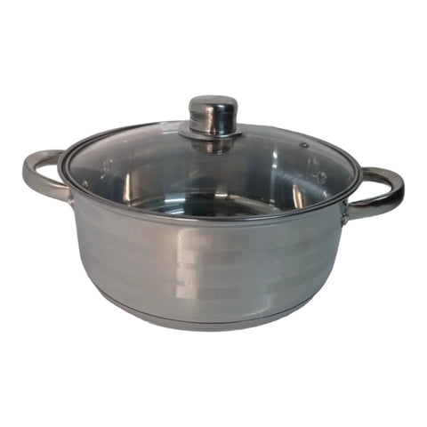 Set 4 cratite din inox cu capace, 4,5L, 5,8L, 7,3L, 9,1L,Royalty Line, RL-SP7