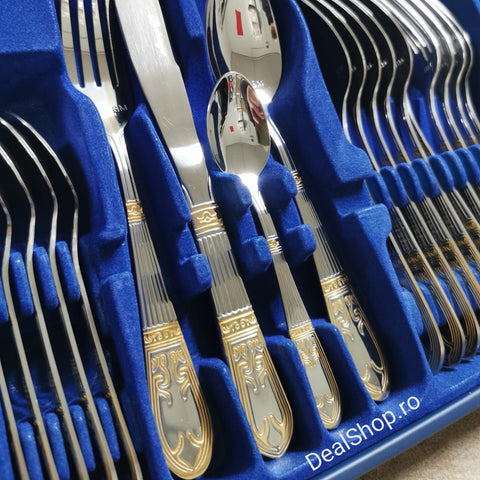 Set 6 persoane tacamuri 24 piese Bachmayer BM 2490 cadoul perfect