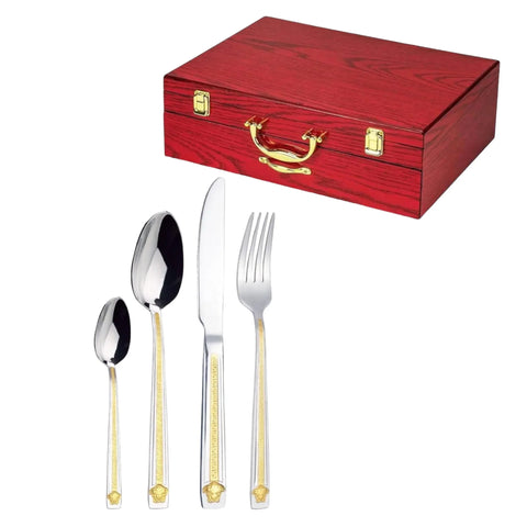 Set tacamuri pentru 12 persoane Versace 72 piese otel inoxidabil Bachmayer BM 7881 Cadoul perfect