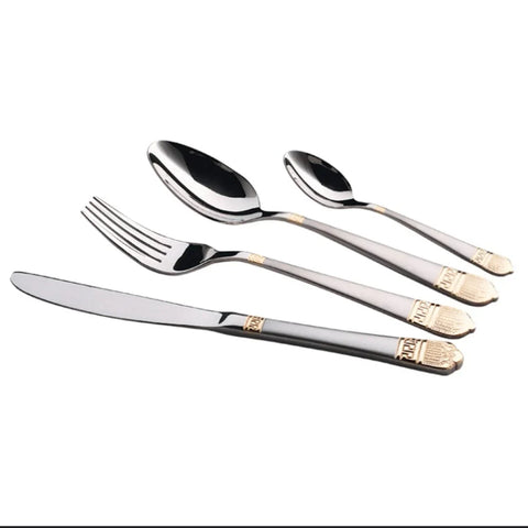 Set tacamuri otel inoxidabil pentru 12 persoane 72 piese Bachmayer BM 7883 Versace CADOUL PERFECT