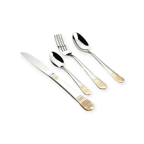 Set tacamuri otel inoxidabil pentru 12 persoane 72 piese Bachmayer BM 7883 Versace CADOUL PERFECT