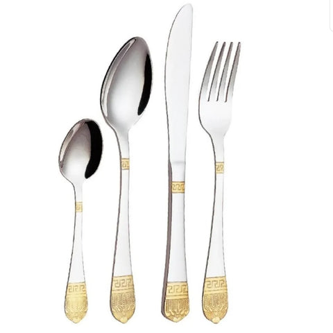 Set tacamuri otel inoxidabil pentru 12 persoane 72 piese Bachmayer BM 7883 Versace CADOUL PERFECT