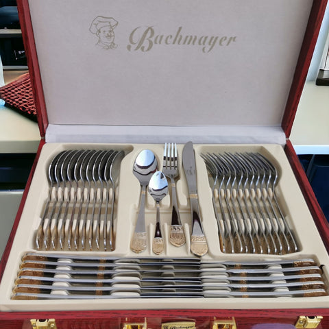 Set tacamuri otel inoxidabil pentru 12 persoane 72 piese Bachmayer BM 7883 Versace CADOUL PERFECT