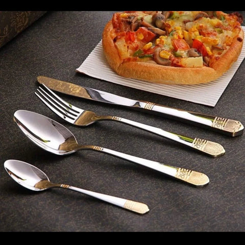 Set tacamuri otel inoxidabil pentru 12 persoane 72 piese Bachmayer BM 7883 Versace CADOUL PERFECT