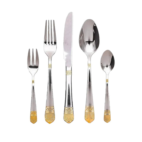 Set tacamuri 6 persoane 24 piese Limited Edition Italy otel inoxidabil Versace LV-2471 cadoul perfect