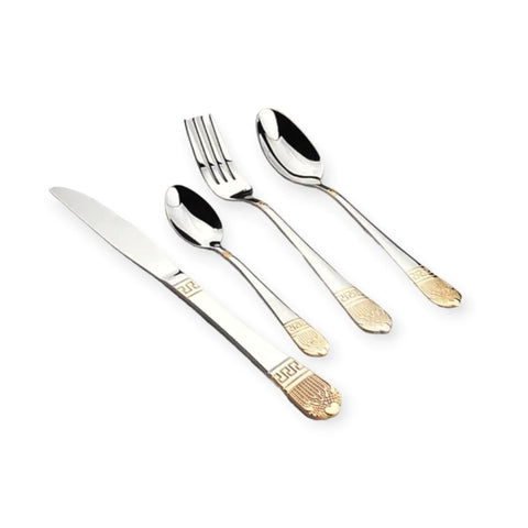 Set tacamuri 6 persoane 24 piese Limited Edition Italy otel inoxidabil Versace LV-2471 cadoul perfect