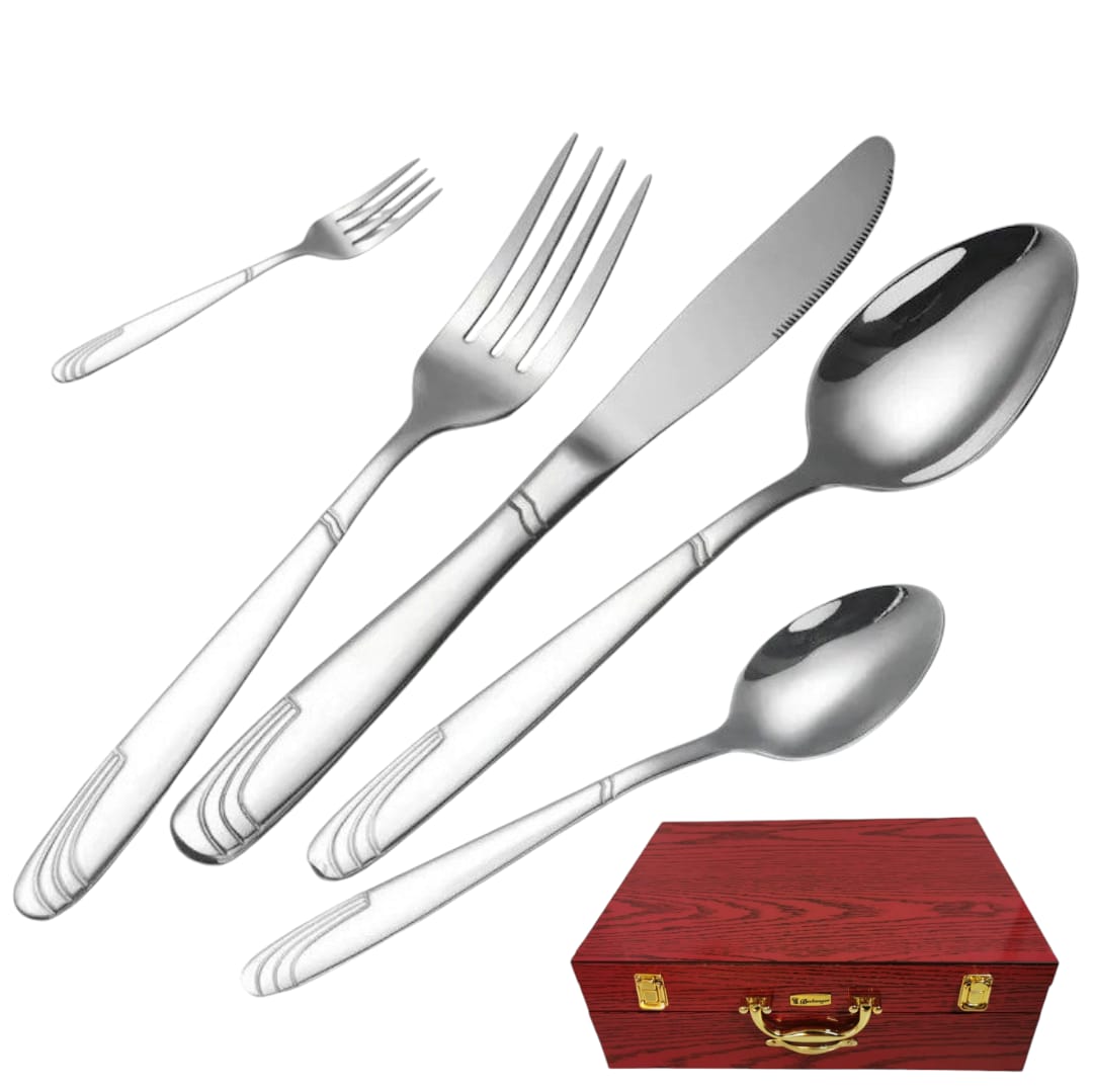 Set tacamuri pentru 12 persoane 84 piese inox BM-7480