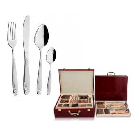 Set tacamuri pentru 12 persoane 84 piese inox BM-7480