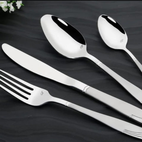 Set tacamuri pentru 12 persoane 84 piese inox BM-7480