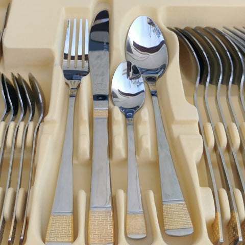 Set tacamuri 12 persoane 72 piese Limited Edition otel inoxidabil LV 1004 Cadoul perfect