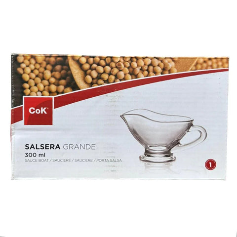 Sosiera din sticla rezistenta 300 ml transparenta Basic 55022