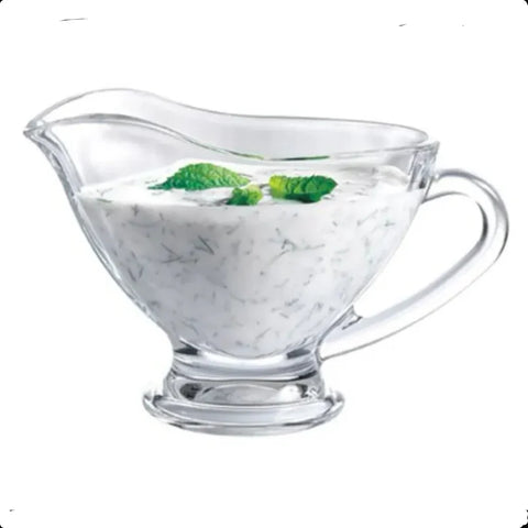 Sosiera din sticla rezistenta 300 ml transparenta Basic 55022