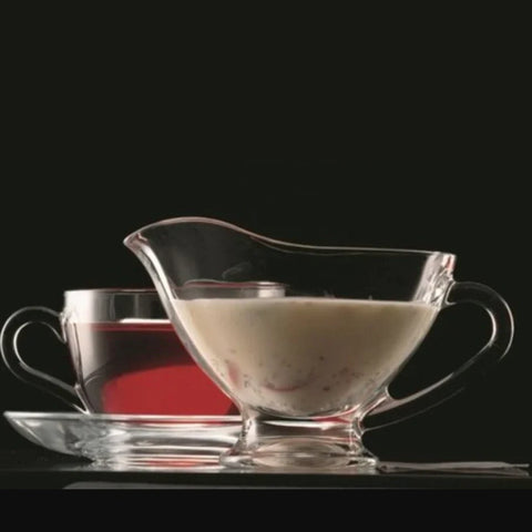 Sosiera din sticla rezistenta 300 ml transparenta Basic 55022