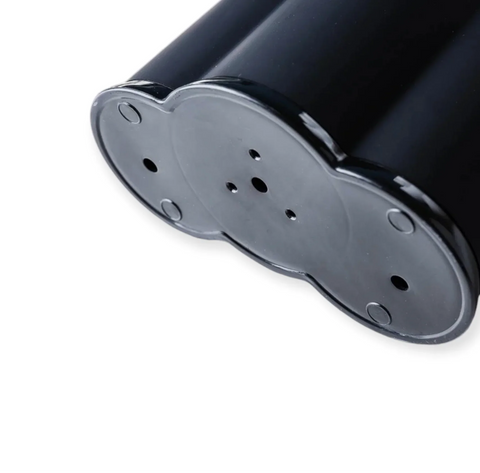 Suport ustensile bucătărie cutite din plastic negru  23x12x22 cm