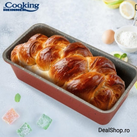 Tava Copt Chec/Cozonac cu acoperire ceramica Cooking By Heinner Anca 30 x 14 x 9 cm