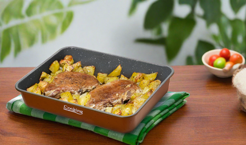 Tava cuptor cu acoperire ceramică Cooking by Heinner 35x26x7 cm Coacere Uniforma si Sanatoasa
