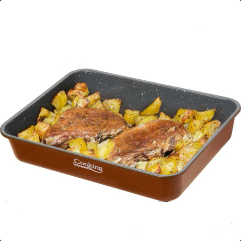 Tava cuptor cu acoperire ceramică Cooking by Heinner 35x26x7 cm Coacere Uniforma si Sanatoasa