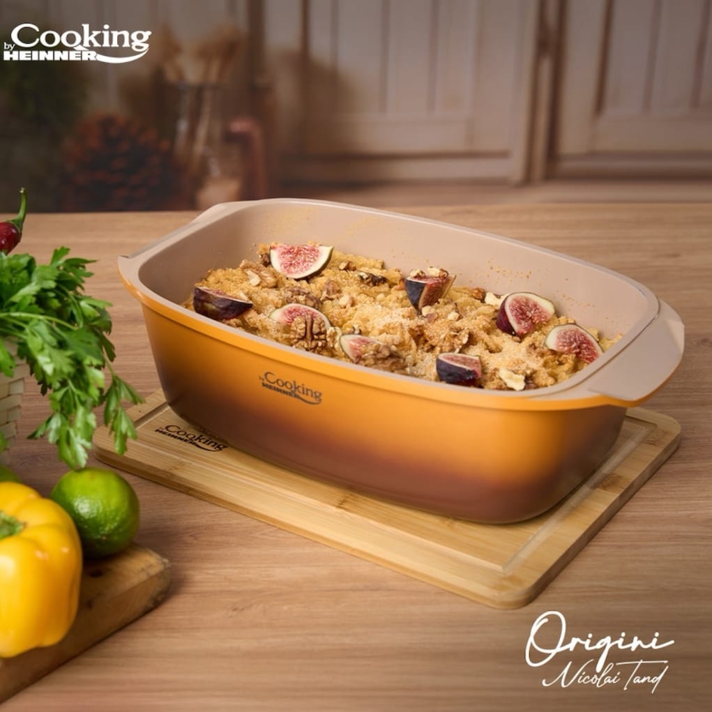 Tava cu capac cuptor 5,3 litri Cooking by Heinner Origini Chef Nicolai Tand invelis ceramic 39 x 22.5 x 11 cm Gatit sanatos