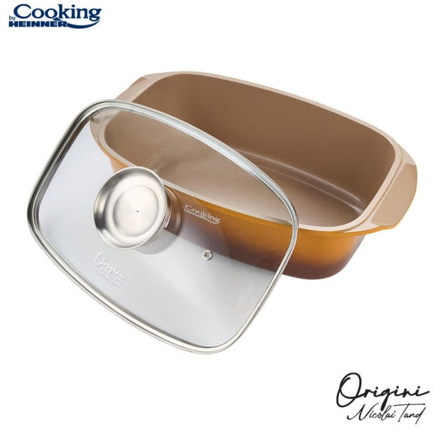 Tava cu capac cuptor 5,3 litri Cooking by Heinner Origini Chef Nicolai Tand invelis ceramic 39 x 22.5 x 11 cm Gatit sanatos