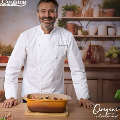 Tava cu capac cuptor 5,3 litri Cooking by Heinner Origini Chef Nicolai Tand invelis ceramic 39 x 22.5 x 11 cm Gatit sanatos