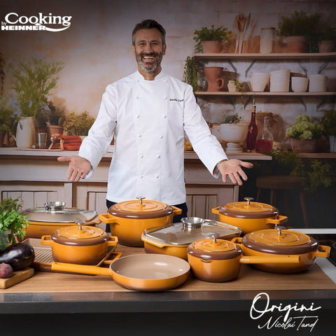 Tava cu capac cuptor 5,3 litri Cooking by Heinner Origini Chef Nicolai Tand invelis ceramic 39 x 22.5 x 11 cm Gatit sanatos