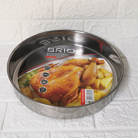 Tava copt otel inoxidabil 32 cm Brio