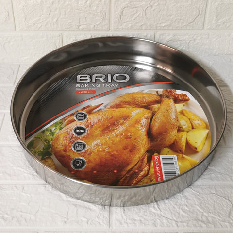 Tava de copt inox 36 cm Brio