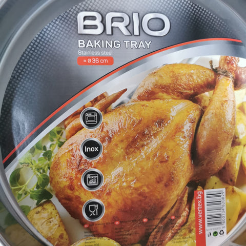 Tava de copt inox 36 cm Brio