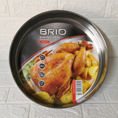 Tava de copt inox 36 cm Brio