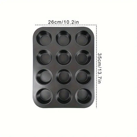 Tava pentru copt briose 12 forme
