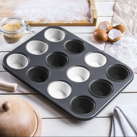 Tava pentru copt briose 12 forme