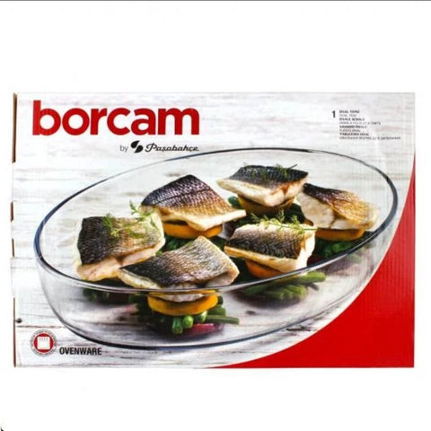 Tava yena termorezistenta ovala Borcam 3,2 Litri 35 x 24 cm 59074