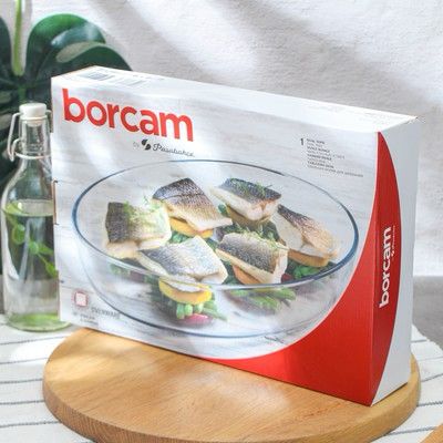 Tava yena termorezistenta ovala Borcam 3,2 Litri 35 x 24 cm 59074