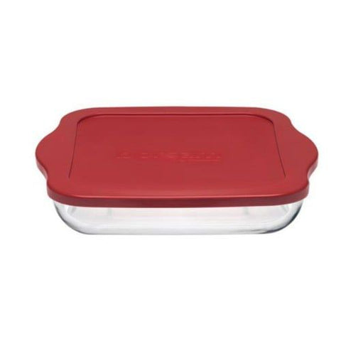 Tava yena 3,2 litri termorezistenta cu capac de Plastic 28 x 31 cm Borcam tava cuptor 59024