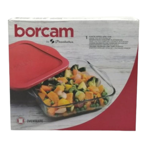 Tava yena 2 litri  termorezistenta cu capac  Borcam 59034