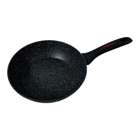 Tigaie cu invelis de marmura Royalty Line 24 cm Negru