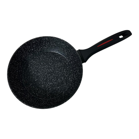 Tigaie cu invelis de marmura Royalty Line 24 cm Negru
