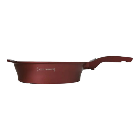 Tigaie cu Invelis de Marmura si maner detasabil, Royalty Line, 28 cm, Visiniu