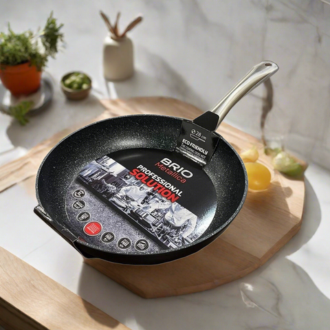 Tigaie cu invelis din marmura 28 cm BRIO gateste sanatos