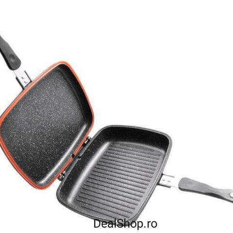 Tigaie dubleta Antiaderenta dubla Royalty Line 34 cm visiniu GATESTE SANATOS