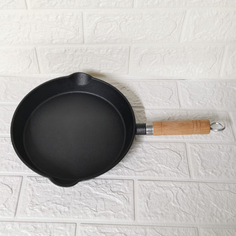 Tigaie fonta pura maner lemn Cooking by Heinner 23x4 cm