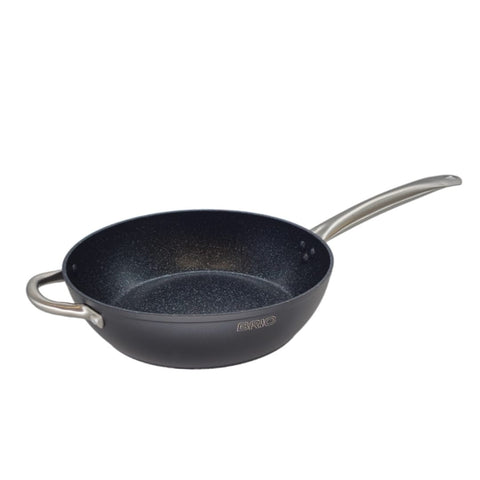 Tigaie 3.8 litri Profesionala Brio Metallica cu capac 28 cm gateste sanatos