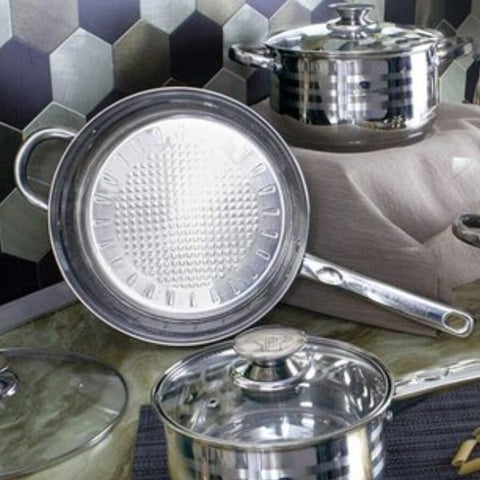 Tigaie inox 24 cm cu capac Royalty Line