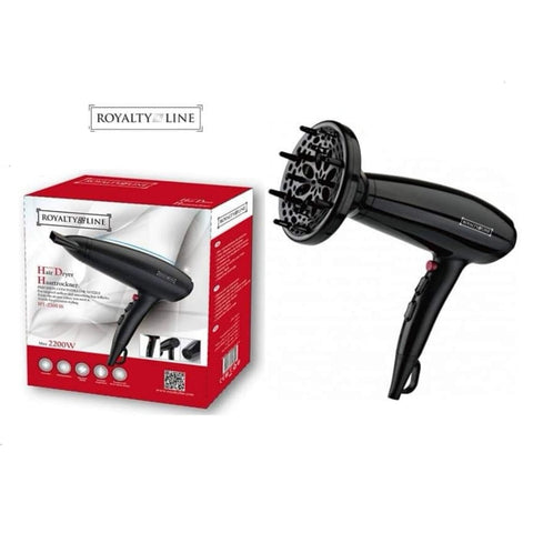 Uscat rapid si stilizat cu Uscator de par Royalty Line 2200W Negru