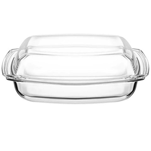 Vas Yena termorezistent dreptunghiular Termisil de 4.1 litri cu Capac ideal pentru gatitul sanatos si eficient