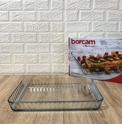 Vas yena termorezistent dreptunghiular Pasabahce Borcam 40 x 27 cm 59204